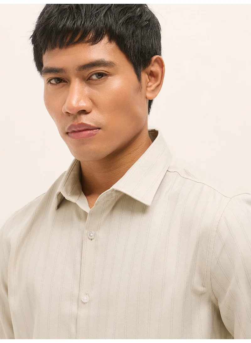 THE BEAR HOUSE  Men’s Long Sleeve Shirt – Classic, Comfortable and Stylish Essential for Work, Travel or Casual Outings for Men | Best Price UAE