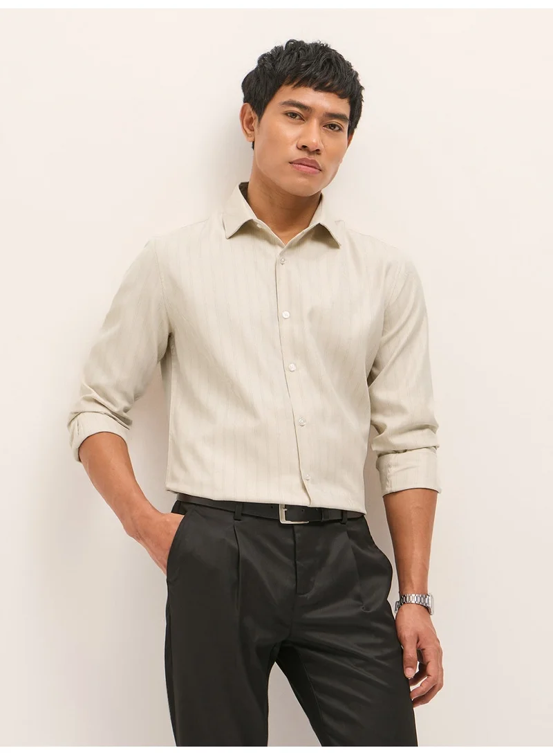 THE BEAR HOUSE  Men’s Long Sleeve Shirt – Classic, Comfortable and Stylish Essential for Work, Travel or Casual Outings for Men | Best Price UAE