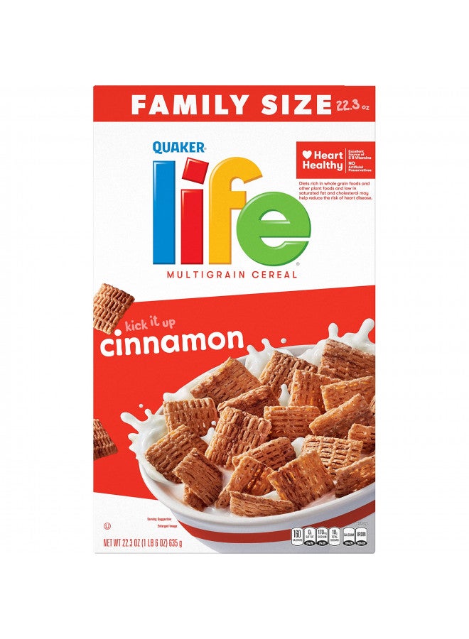 Quaker Life Cinnamon Cereal, 22.3OZ Box - Image 1