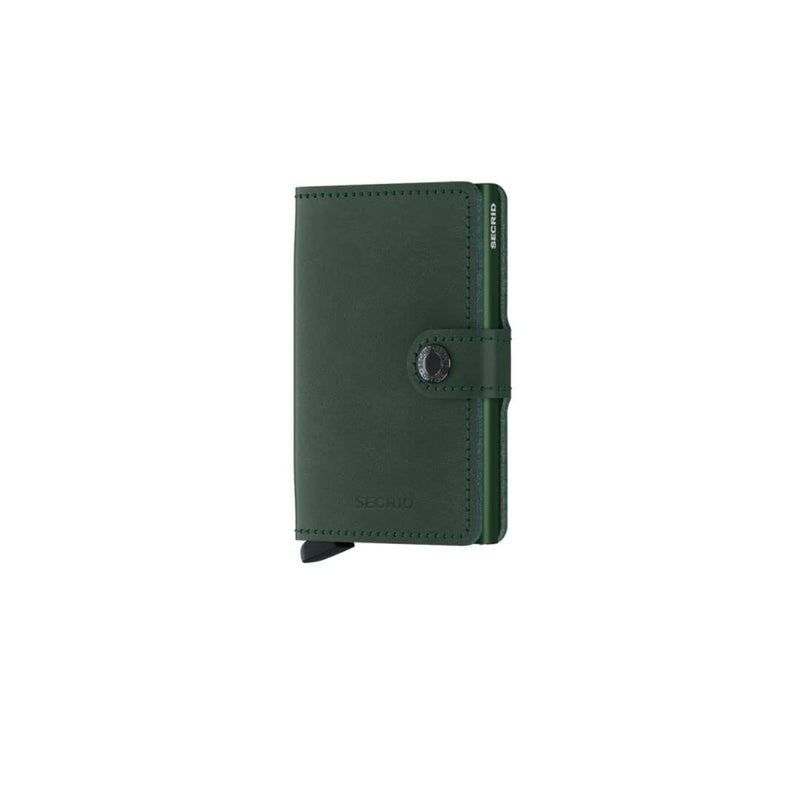 SECRID The MiniWallet is compact in size, but has a surprising capacity. The outer leather lining can hold bills, receipts and cards, while in the Cardprotector in all (Green) - Image 1