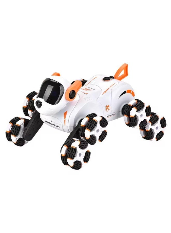 vGRASSP Smart Remote Control Robot Dog Toy for Kids with 360° Drift, Multi-Directional Mecanum Wheels, LED Lights, Steam Spray Effect, Stunt Walking Puppy, Interactive Electronic Educational Gift for Boys & Girls Ages 3+ - Image 1