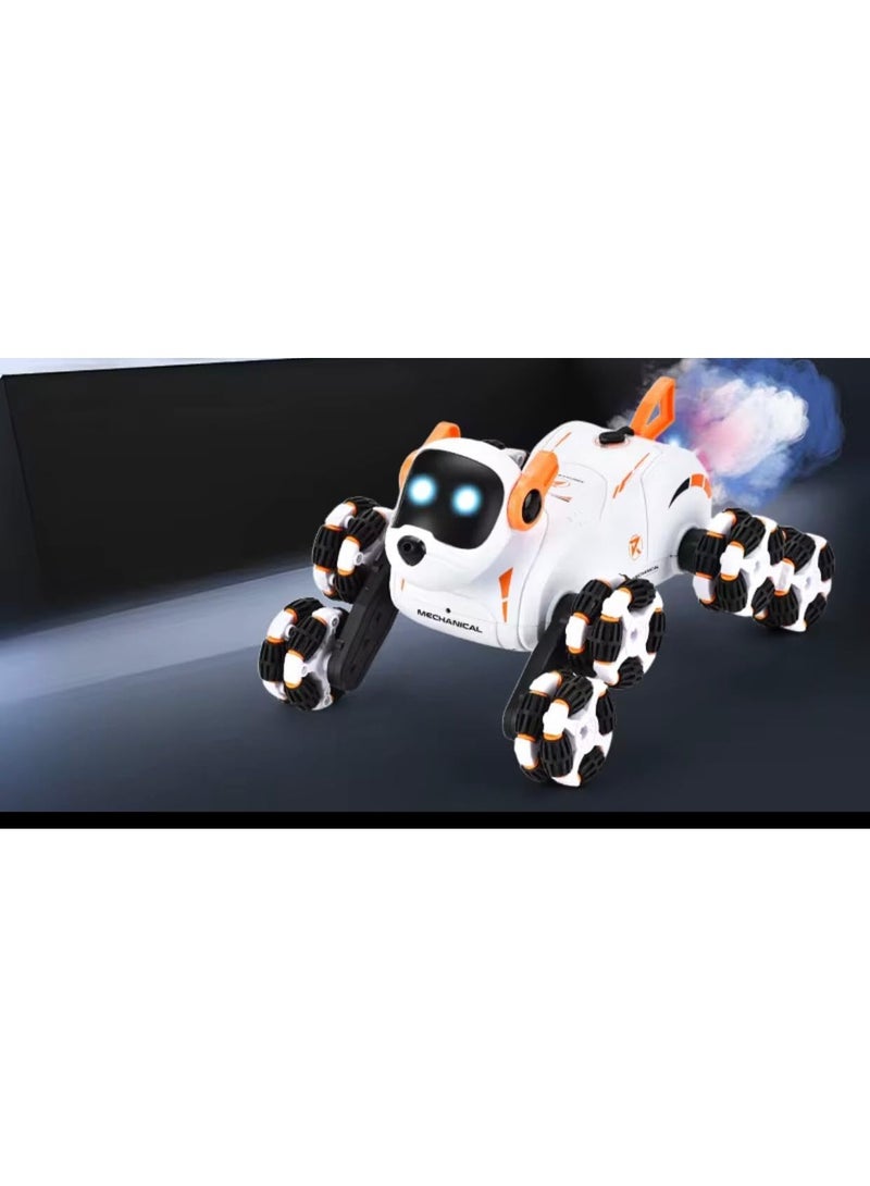 vGRASSP Smart Remote Control Robot Dog Toy for Kids with 360° Drift, Multi-Directional Mecanum Wheels, LED Lights, Steam Spray Effect, Stunt Walking Puppy, Interactive Electronic Educational Gift for Boys & Girls Ages 3+ - Image 2
