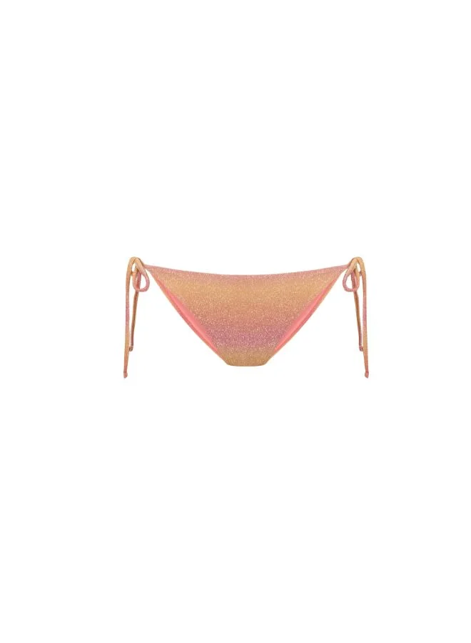 women'secret Classic bikini panty with pink gradient glitter straps