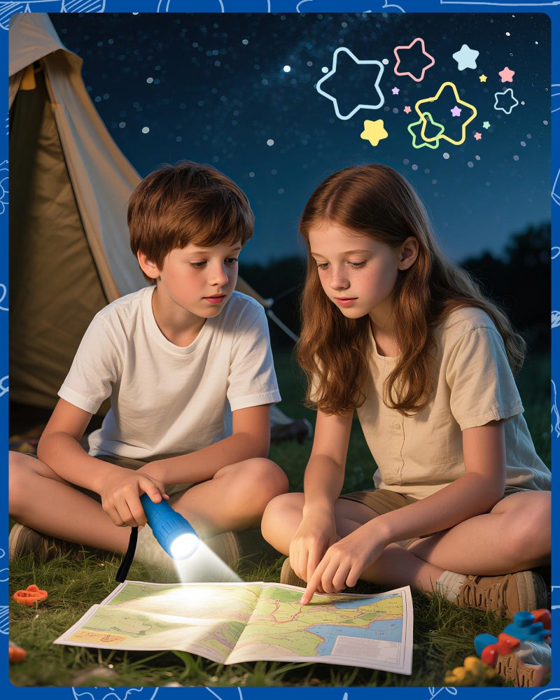 EverBrite 9-LED Flashlight 6-Pack Impact Handheld Torch Assorted Colors with Lanyard 3AAA Battery Included (Hurricane Supplies, Camping, Hiking, Emergency, Hunting) - Image 2