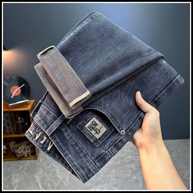 Unisex Classic Denim Jeans Loose Fit Daily Outdoor Wear - Image 2