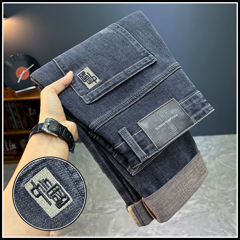 Unisex Classic Denim Jeans Loose Fit Daily Outdoor Wear - Image 1
