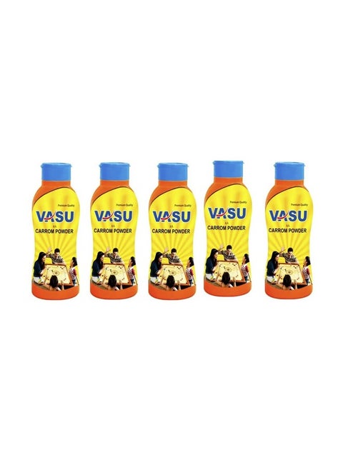 Vasu Carrom Powder | Each Bottle 50gm | (Pack of 5) | Total 250gm
