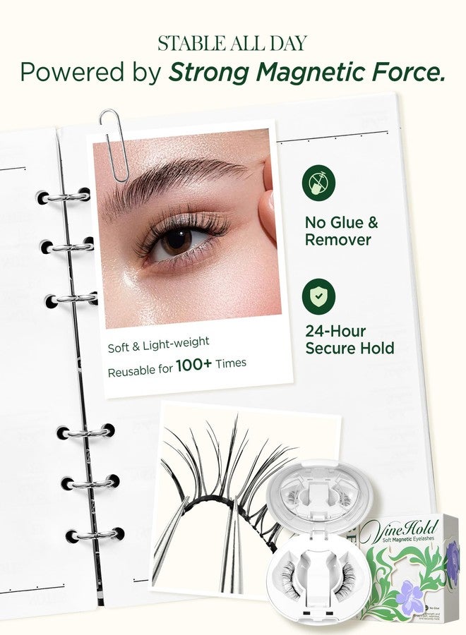 BEYELIAN Magnetic Eyelashes with Applicator, Upgrade Soft Magnetic Lashes Portable Magnetic Eyelashes Natural Look, Reusable, No Glue Needed Fales Eyelashes AJH068 (All-In-One & Comfortable) - Image 3