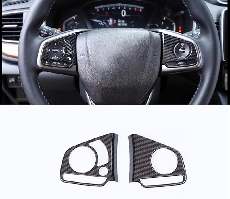 DEMULAX Steering Wheel Button Decorative Trim for CR-V 2017-2018 - Image 4