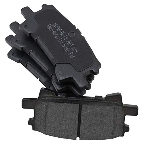 TRQ Rear Brake Pad & Rotor Kit Semi-Metallic Compatible with 2004-2006 Lexus RX330 2007-2009 RX350 2006-2008 RX400h 2004-2007 Toyota Highlander - Image 4