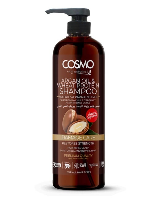 Argan Oil And Wheat Protein Shampoo Sulfate And Parabens Free 1000 Ml