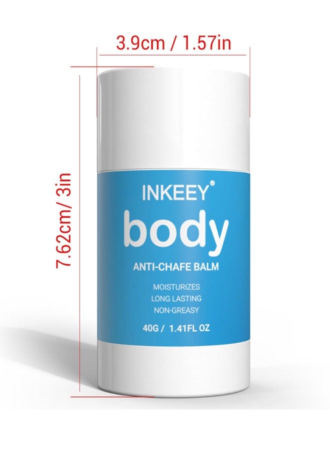 INKEEY Anti Chafe Balm Stick, Breathable & Waterproof Formula, Glide For Sports Use, Prevents Thigh Rashes/Blisters, Protects Thigh/Heel/Lower Arm Skin - Image 3