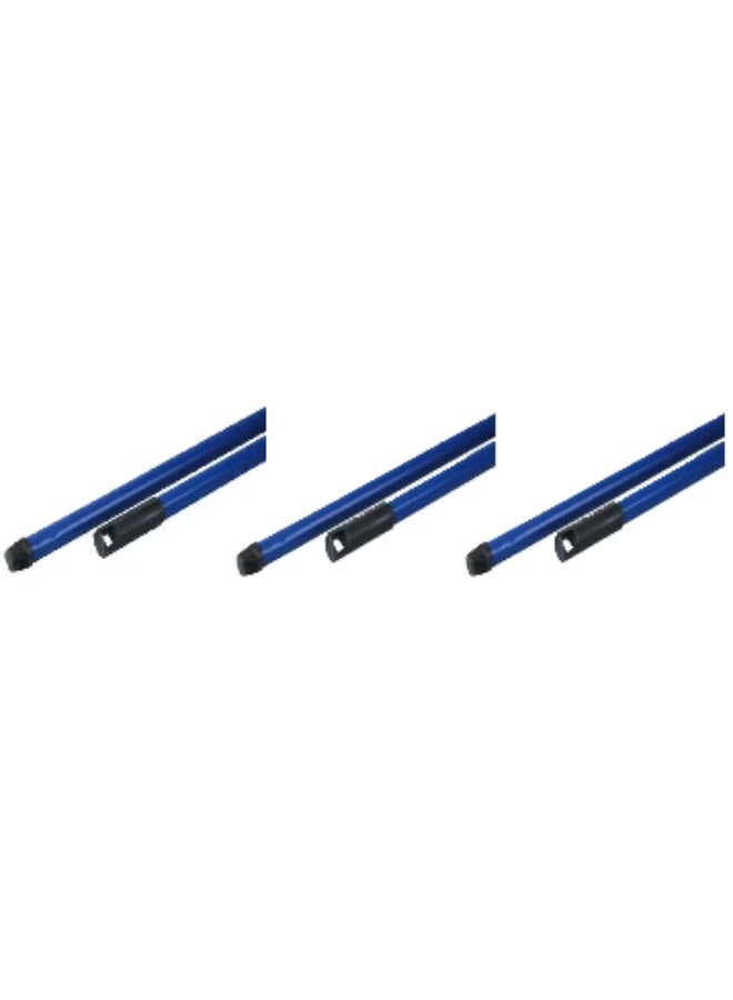 ريفال Pack of 3 Metal Handle Coated Brooms & Mops – Durable, Assorted Colors, Multipurpose Sweeping & Mopping Tools for Home & Commercial Use - Image 3
