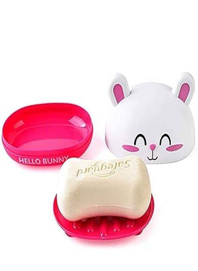 Keetly Soap Holder Travel Soap Container with Lid, Portable Bar Soap Holder, Leakproof Soap Box with Perforations, Soap Dishes for Traveling, Camping, Gym Pack of 1 (Dark Pink) - Image 5