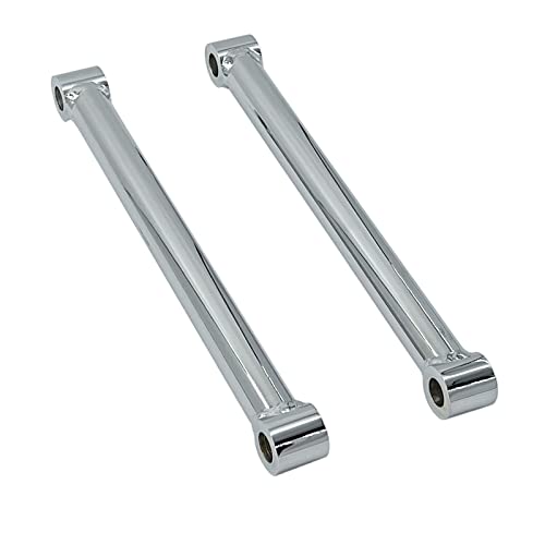 TCMI Chrome Motorcycle Rear Drop Rigid Struts Cold Rolled Steel 4 inch Lowering Link Kit Fits for Harley Davidson Sportster 883 1200 + Dyna Motorcycle 10 inch Length Rigid Hardtail Struts - Image 2
