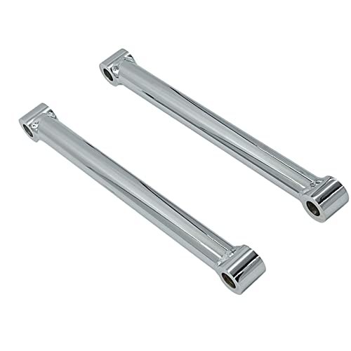 TCMI Chrome Motorcycle Rear Drop Rigid Struts Cold Rolled Steel 4 inch Lowering Link Kit Fits for Harley Davidson Sportster 883 1200 + Dyna Motorcycle 10 inch Length Rigid Hardtail Struts - Image 1