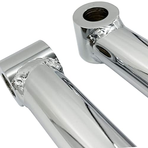 TCMI Chrome Motorcycle Rear Drop Rigid Struts Cold Rolled Steel 4 inch Lowering Link Kit Fits for Harley Davidson Sportster 883 1200 + Dyna Motorcycle 10 inch Length Rigid Hardtail Struts - Image 4