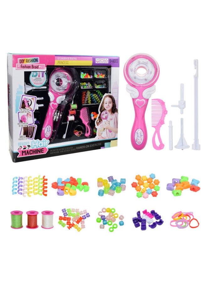 ماكينة تجديل الشعر الأوتوماتيكية للأطفال من Internet Celebrity DIY، مجموعة ألعاب مكياج منزلية للفتيات تلعب في المنزل - اللون: صندوق كبير 【0.55 كجم】】 - Image 1