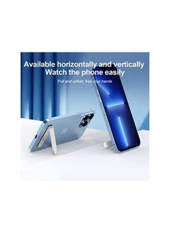 Hagibis Cell Phone Kickstand Vertical and Horizontal Stand Adjustable Angle Aluminum Compatible with iPhone 13/13 Pro/13 mini/13 Pro Max/12/12 Pro/12 mini/12 Pro Max/SE,Samsung GalaxyS22,Xiaomi(White)  - Image 2