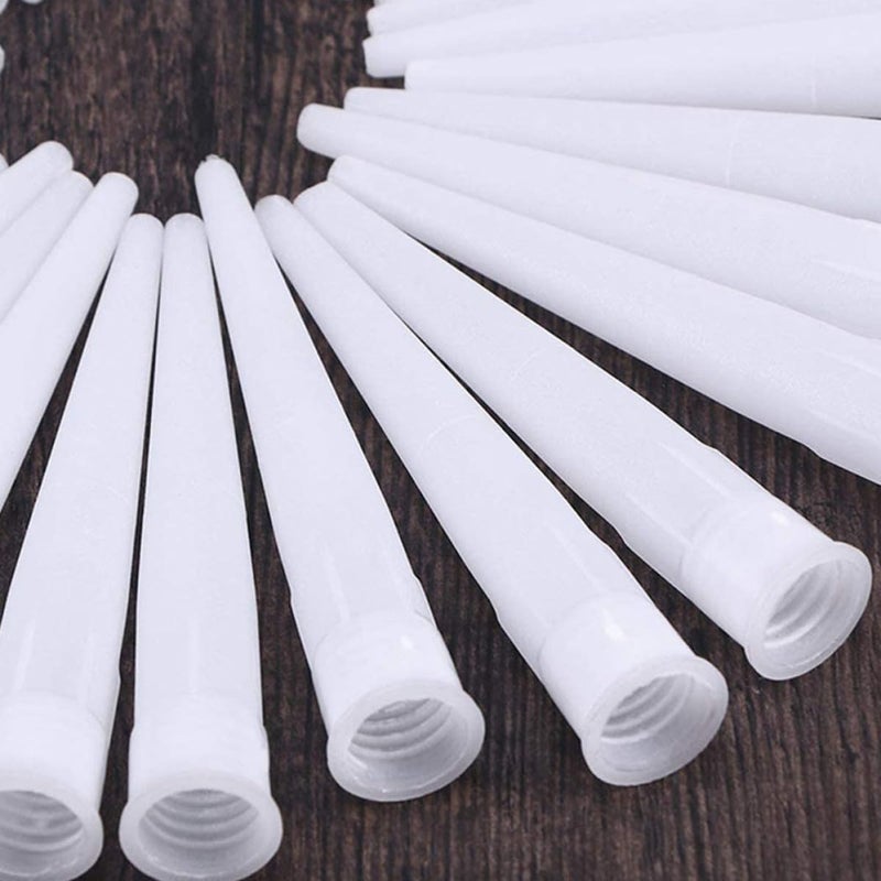 Cabilock 100pcs Plastic Caulk Extension Nozzle Tips Caulking Nozzle Replacement Tool for Window Door Tile Sealing Compatible with Standard Caulk Tubes - Image 5