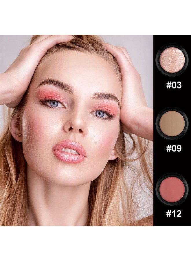 Hilareco 3 Pcs Cream Contour Stick Makeup Kit, Shades with Highlighter Stick, Blush Stick and Bronzer Contour Stick for Sculpt the Cheeks, Waterproof, Matte & Dewy Finish (Fair-Light,#03+#09+#12) - Image 2