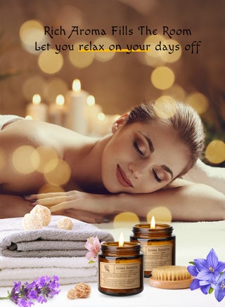 مجموعة 4 شموع معطرة للمنزل، مجموعة شموع اللافندر، شموع برطمان للعلاج العطري للمنزل، 80 مل شموع تدوم طويلاً 45-50 ساعة، مجموعة هدايا شموع معطرة للنساء، عيد الميلاد، الذكرى السنوية - view 4