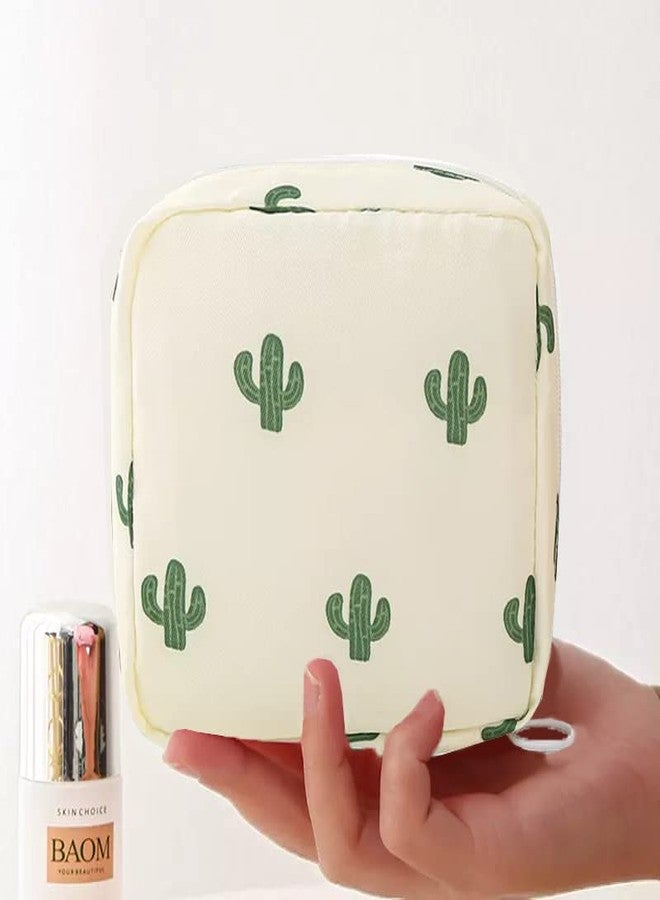 Luxula Portable Mini Fashion Nursing Sanitary Napkin Pouch Pad Holder Zipper Travel Cosmetic Makeup Jewellery Storage Bag for Girl and Women (White) - Image 5