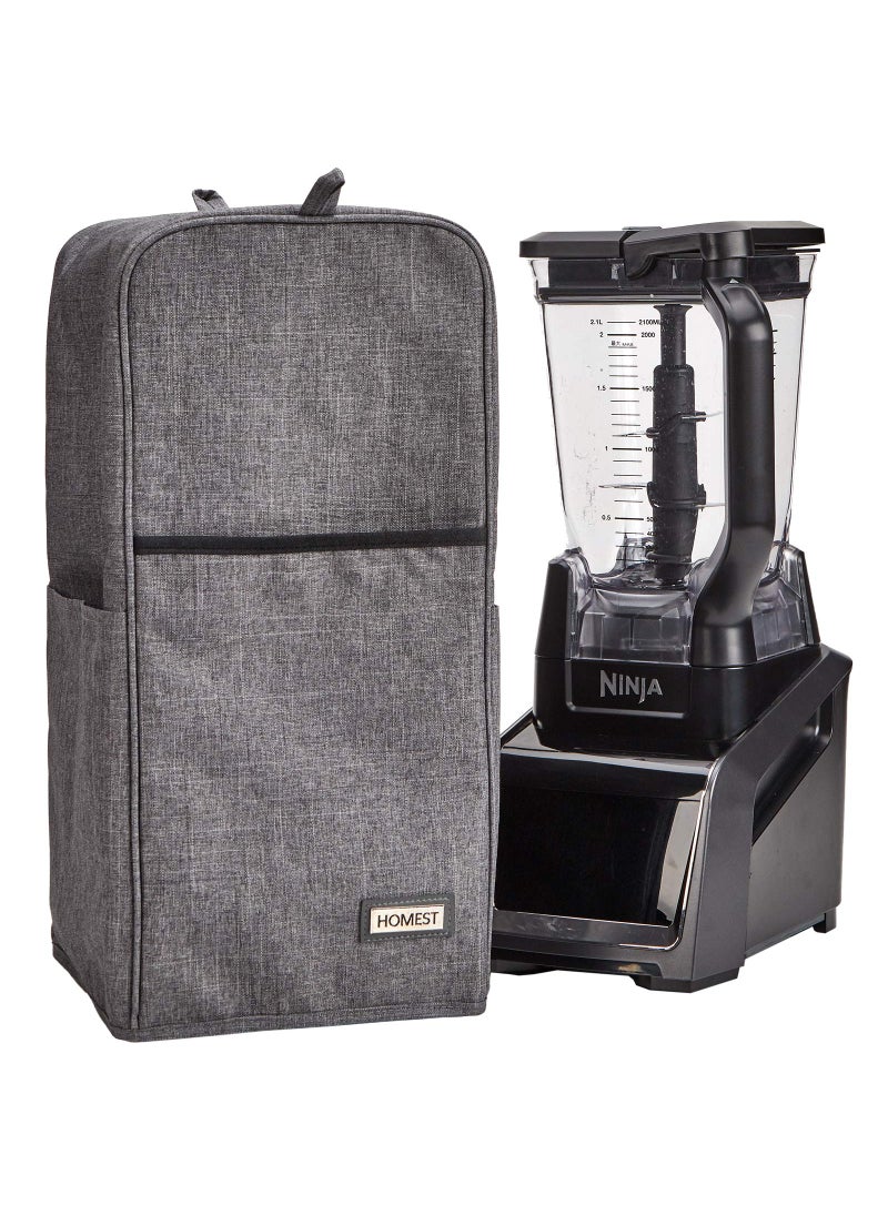 HOMEST HOMEST Blender Dust Cover with Accessory Pocket Compatible with Ninja Foodi Grey 