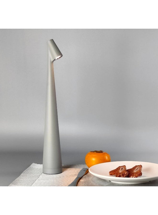 مصباح طاولة أنيق للاستخدام الداخلي والخارجي بتصميم دائري أنيق مصباح ملون مع تعتيم تدريجي عن طريق اللمس - Image 3