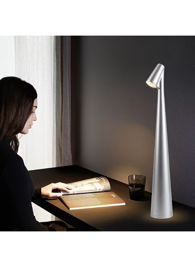 مصباح طاولة أنيق للاستخدام الداخلي والخارجي بتصميم دائري أنيق مصباح ملون مع تعتيم تدريجي عن طريق اللمس - Image 5