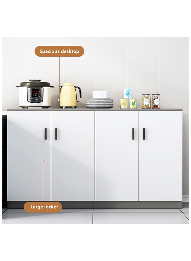 هيكسدريم خزانة جانبية، خزانة مطبخ، ماكينة صنع القهوة بأربعة أبواب، خزانة جانبية للمطبخ مناسبة للمطبخ، طاولة الطعام - Image 3