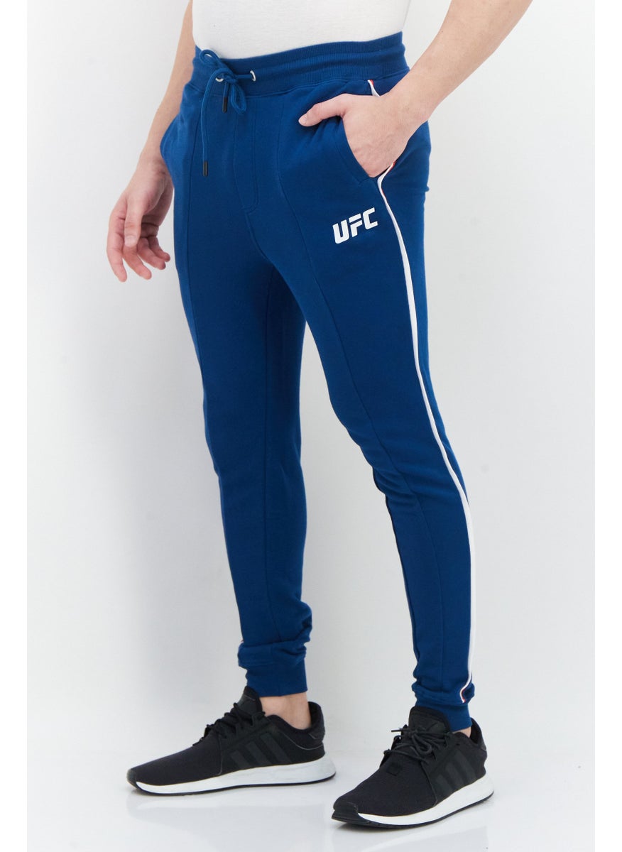 Ufc - Men Sportswear Fit Brand Logo Training Jogger Pant, Teal Blue - Image 1