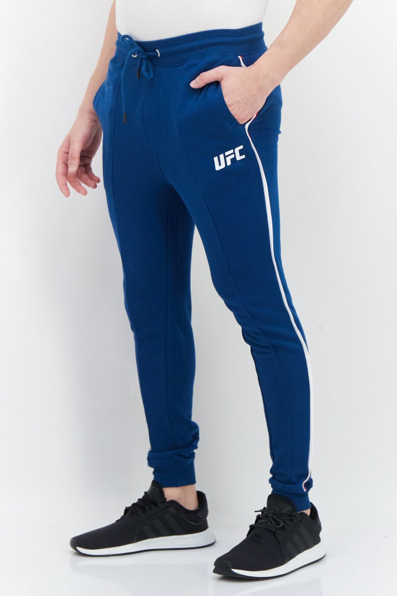 Ufc Men Sportswear Fit Brand Logo Training Jogger Pant, Teal Blue - Image 4