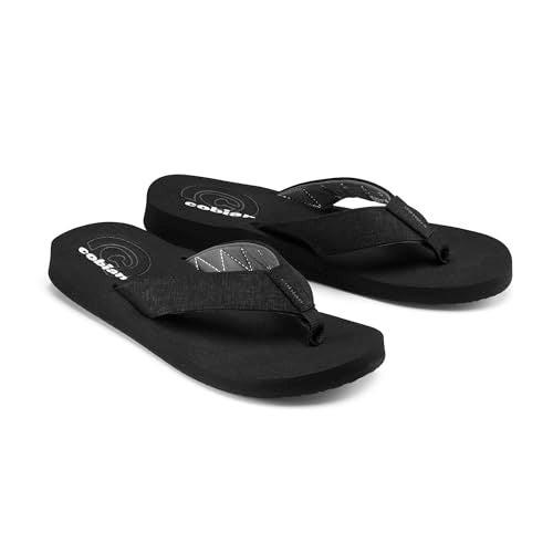 Cobian Floater 2 Flip Flops for Men with Arch Support - Casual Comfort Sandal Slippers, Black, 12 - Image 3