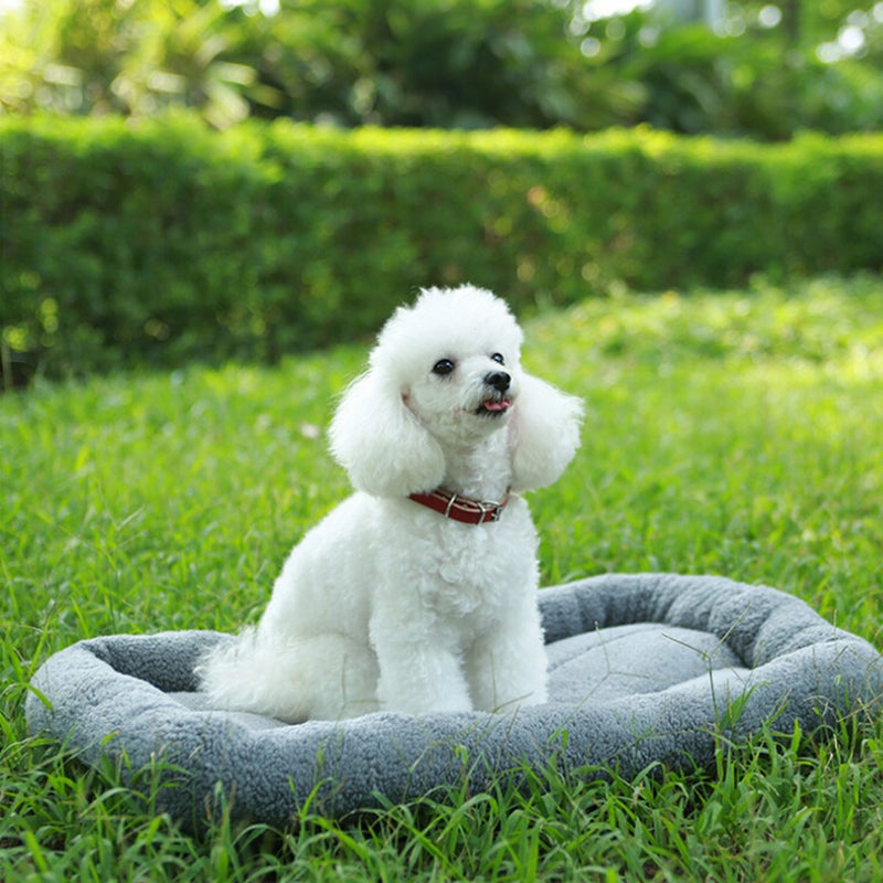 Pet Dog Beds Gray Warm Blanket for Small Medium Pet Cat Sleeping Mat Mattress Cushion - Image 5
