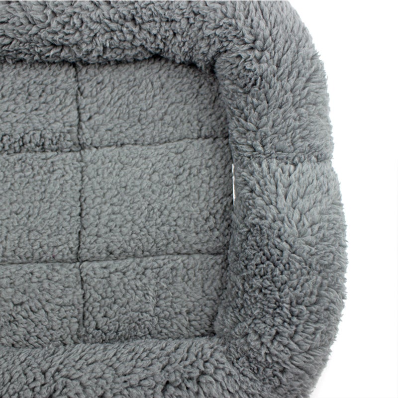 Pet Dog Beds Gray Warm Blanket for Small Medium Pet Cat Sleeping Mat Mattress Cushion - Image 3