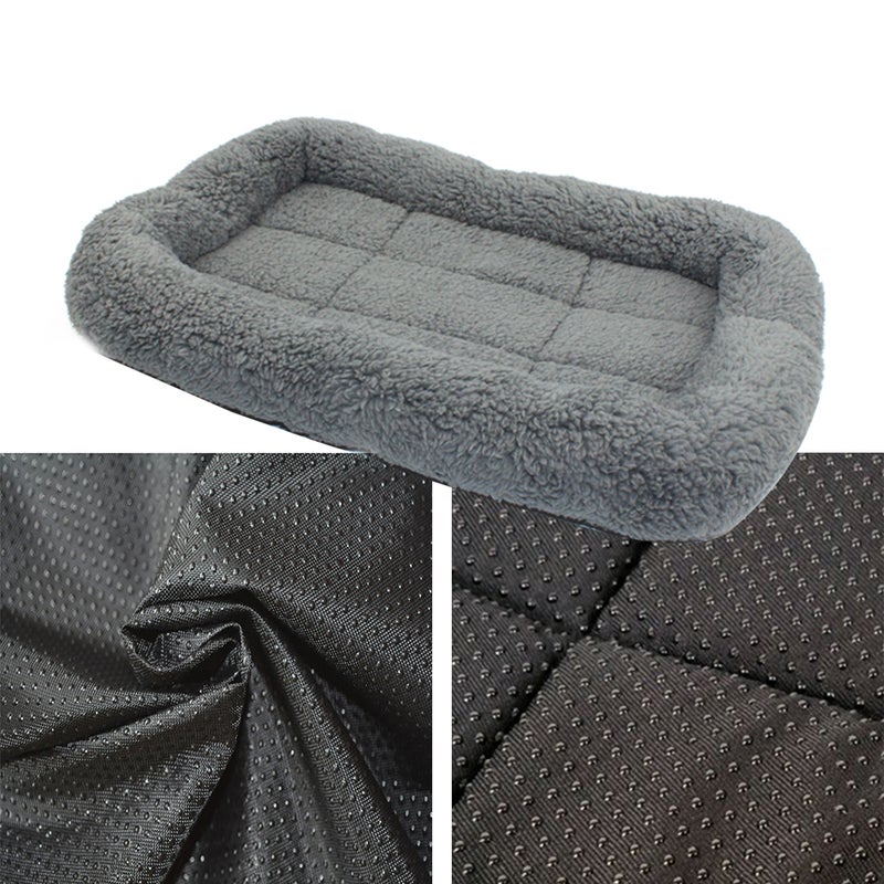 Pet Dog Beds Gray Warm Blanket for Small Medium Pet Cat Sleeping Mat Mattress Cushion - Image 2