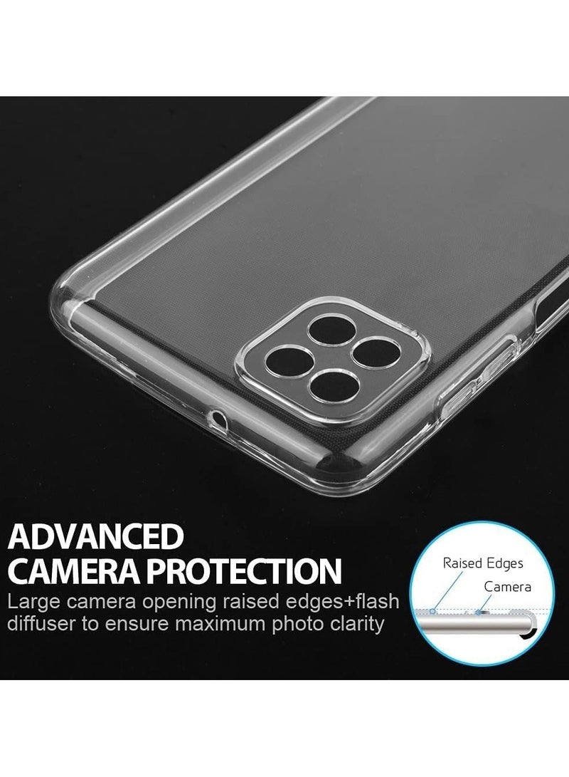 samsung Galaxy A22 5G Transparent Case Soft Clear TPU Solid Plain With Camera Protection Back Cover For samsung Galaxy A22 5G - Image 3