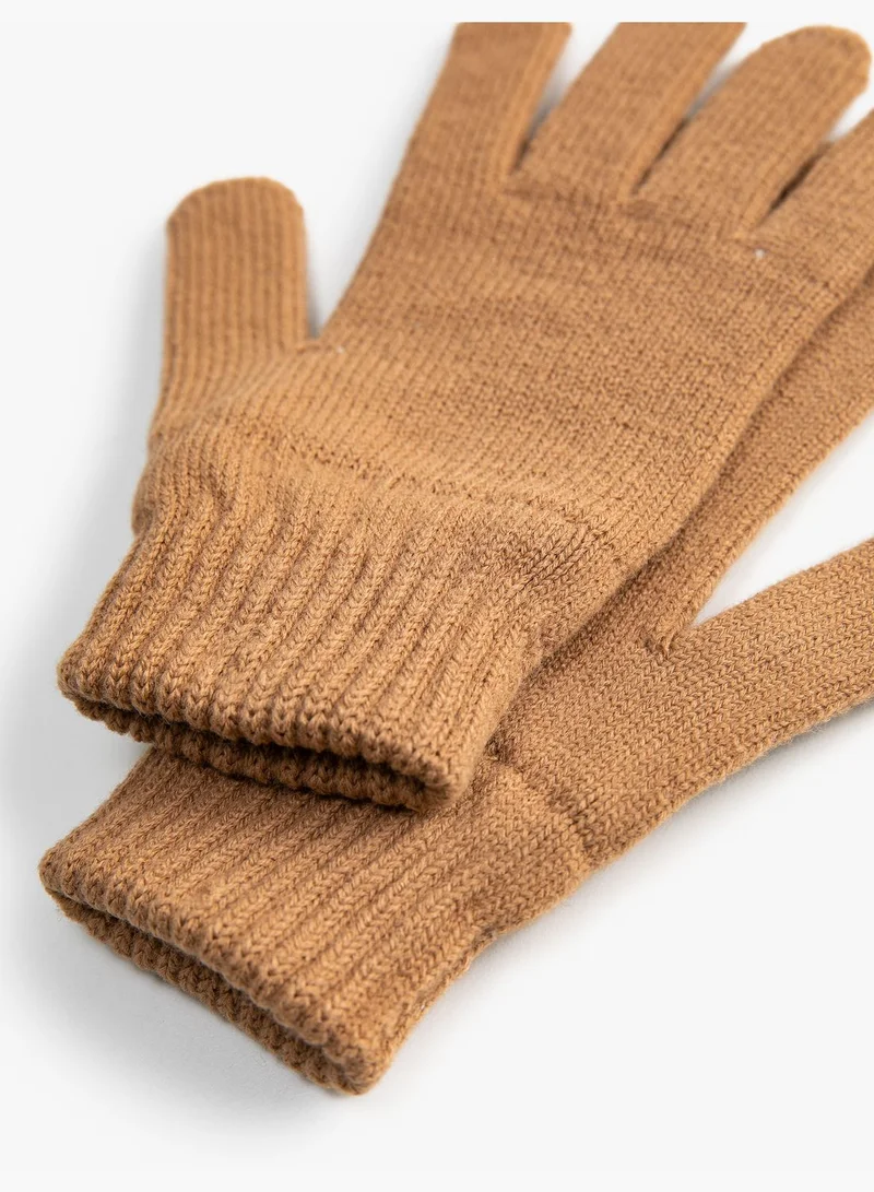 KOTON Basic Knit Gloves