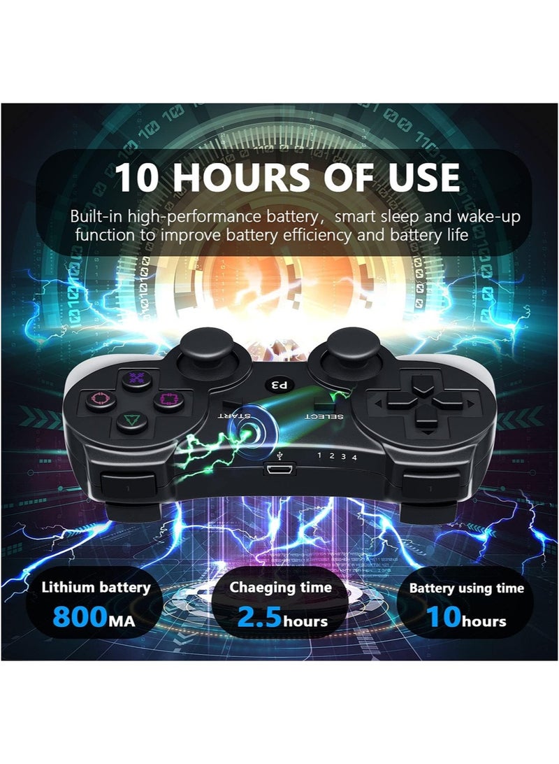 CAYGA Controller for PS3 Wireless Controller Compatible with Playstation 3 Bluetooth Gamepad with Double Shock, Charging Cable - Image 5