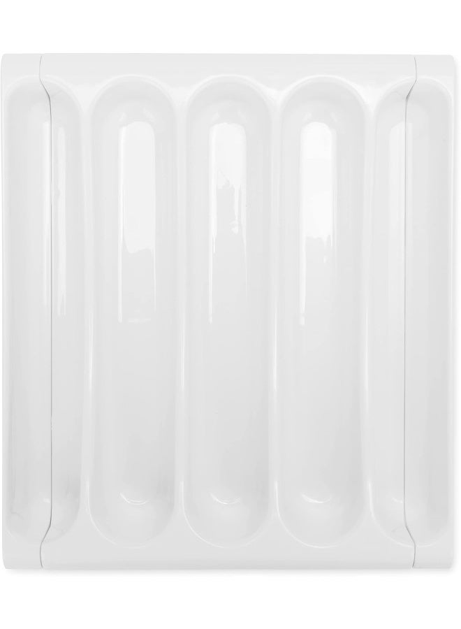 Camco Adjustable Cutlery Tray - Designed for RV and Compact Kitchen Drawers, Adjusts between 9" and 13" for An Easy Custom Fit - White (43503) - Image 4