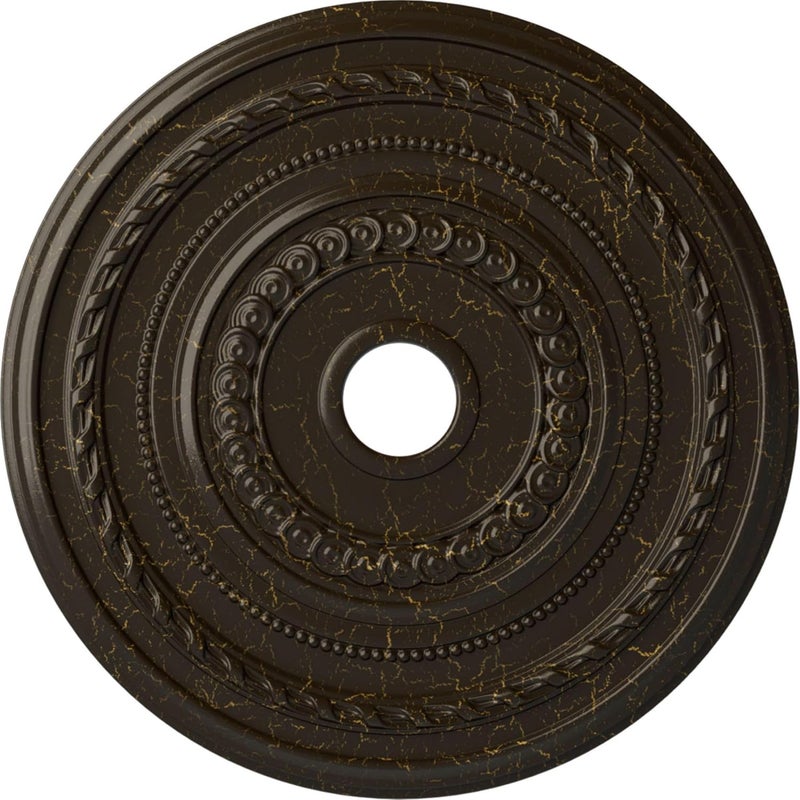 Ekena Millwork CM25COSHC Cm25Coshc Cole Ceiling Medallion, Stone Hearth Crackle - Image 1