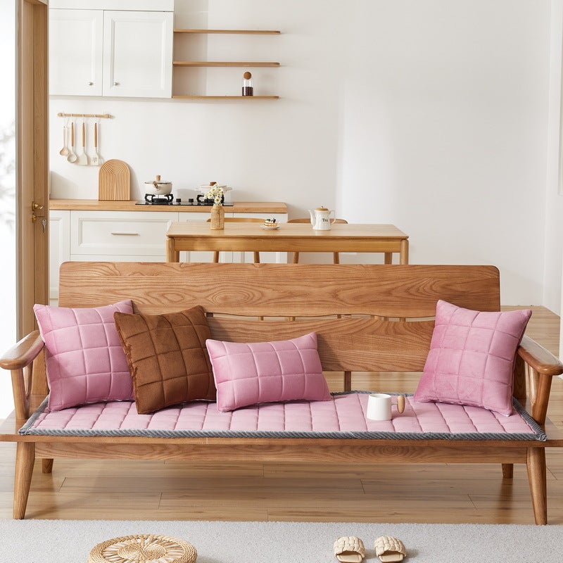 Chinese-Style Solid Wood Sponge Thickened Sofa Cushion Non-Slip Light Luxury Cover For Four Seasons Universal Anti-Running Winter Plush - Image 3