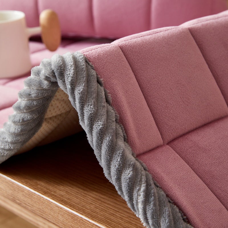 Chinese-Style Solid Wood Sponge Thickened Sofa Cushion Non-Slip Light Luxury Cover For Four Seasons Universal Anti-Running Winter Plush - Image 4