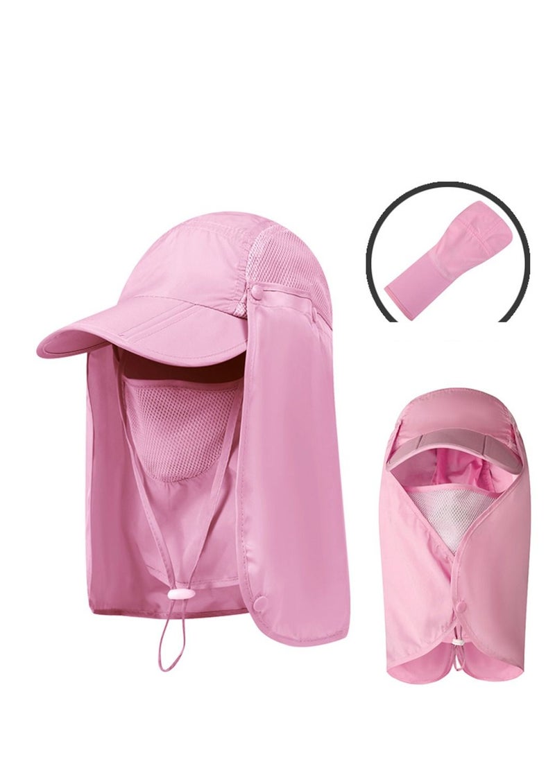 Loquat Fisherman Neck Face Sun Protection Flap Cap 