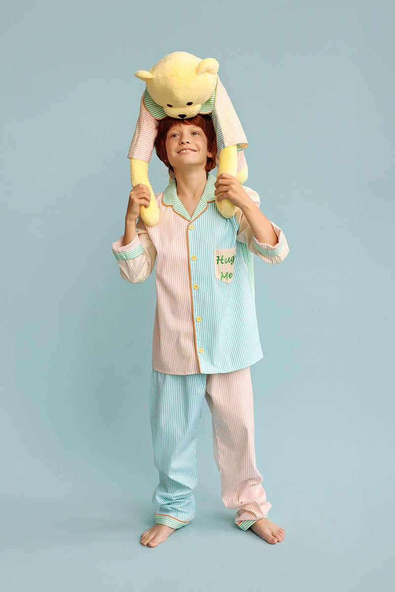 Luna Mia 'Ren' Hug Me Pyjama Set With Matching Mega Size Teddy Bear - Image 4
