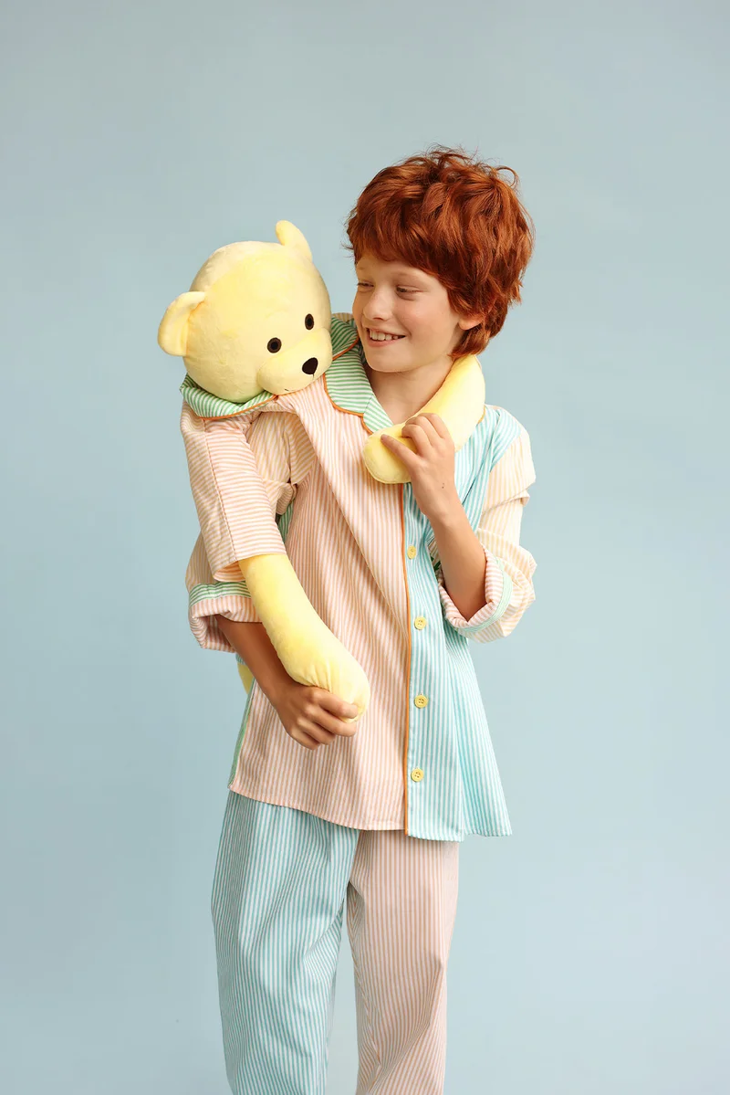 Luna Mia 'Ren' Hug Me Pyjama Set With Matching Mega Size Teddy Bear