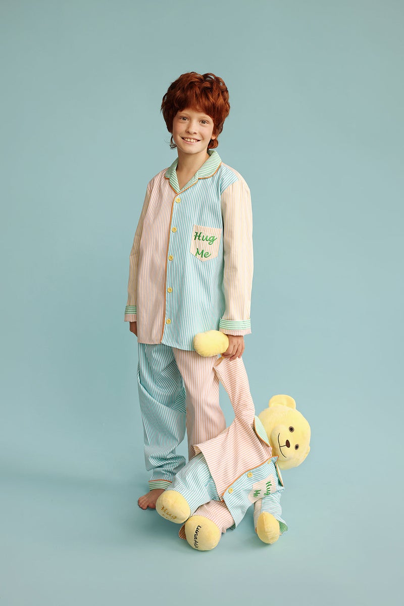 Luna Mia 'Ren' Hug Me Pyjama Set With Matching Mega Size Teddy Bear - Image 3