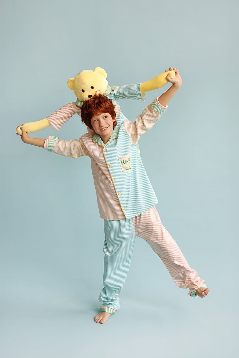 Luna Mia 'Ren' Hug Me Pyjama Set With Matching Mega Size Teddy Bear - Image 5