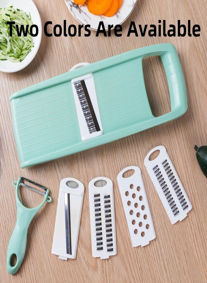 Nbguigdstr Mandoline Slicer for Kitchen 7-in-1 Mandoline Food Slicer,Potato/Cheese/Vegetable/Carrot/Cucumber Grater,Cutter, Grinder,Waffle Fry Cutter,Julienne Peeler - Image 5